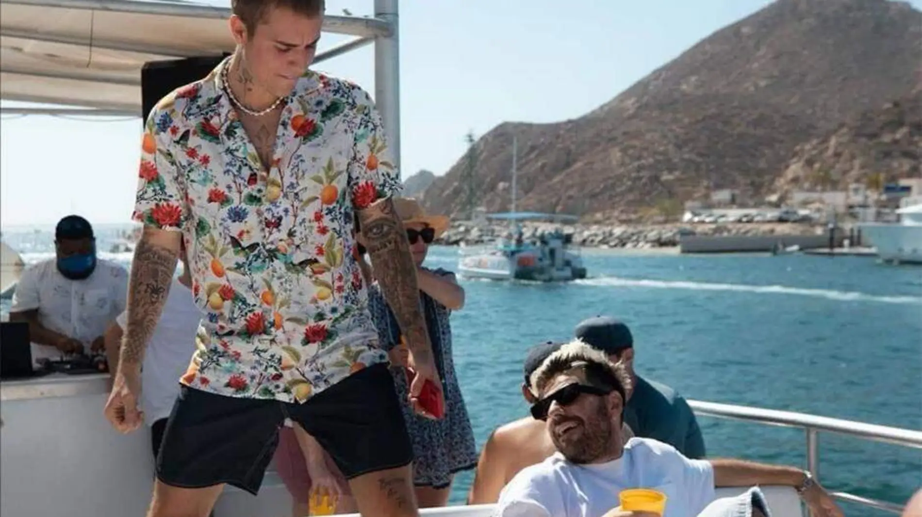 Justin Bieber disfrutando de Los Cabos